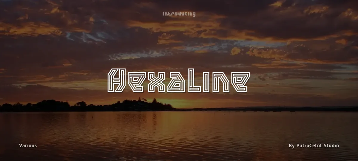 Hexaline font preview