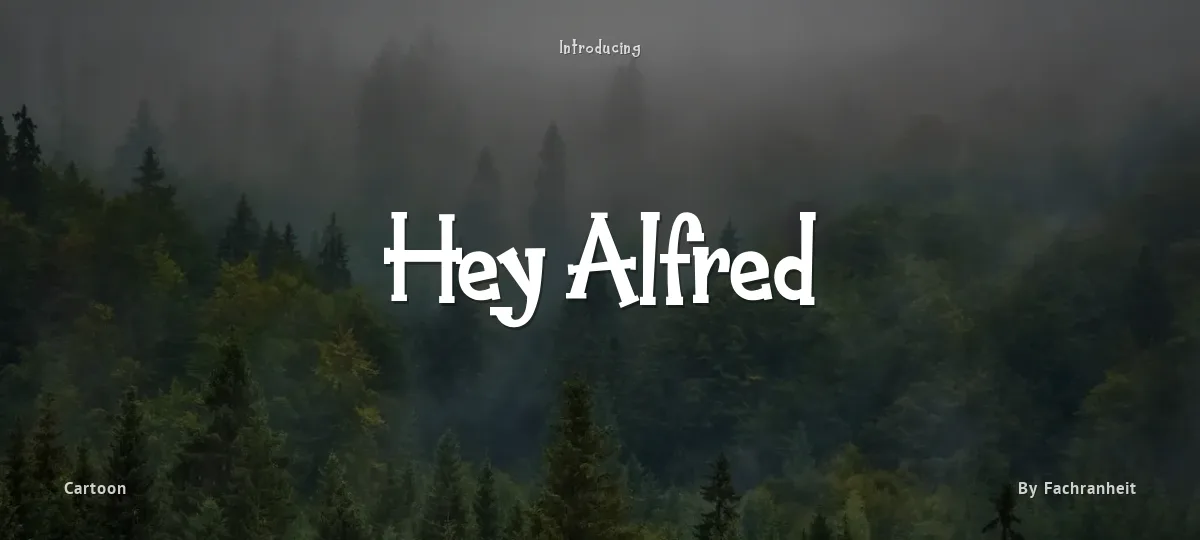Hey Alfred font preview