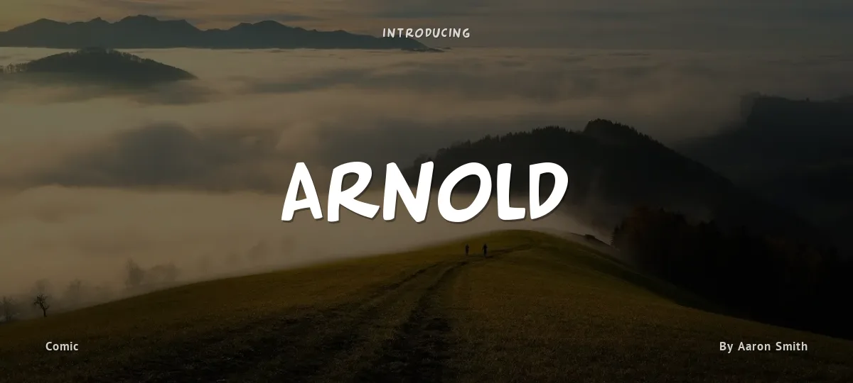 Arnold font preview