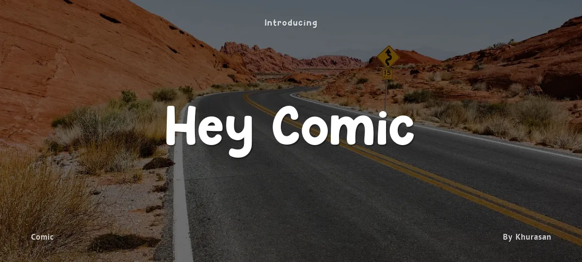 Hey Comic font preview