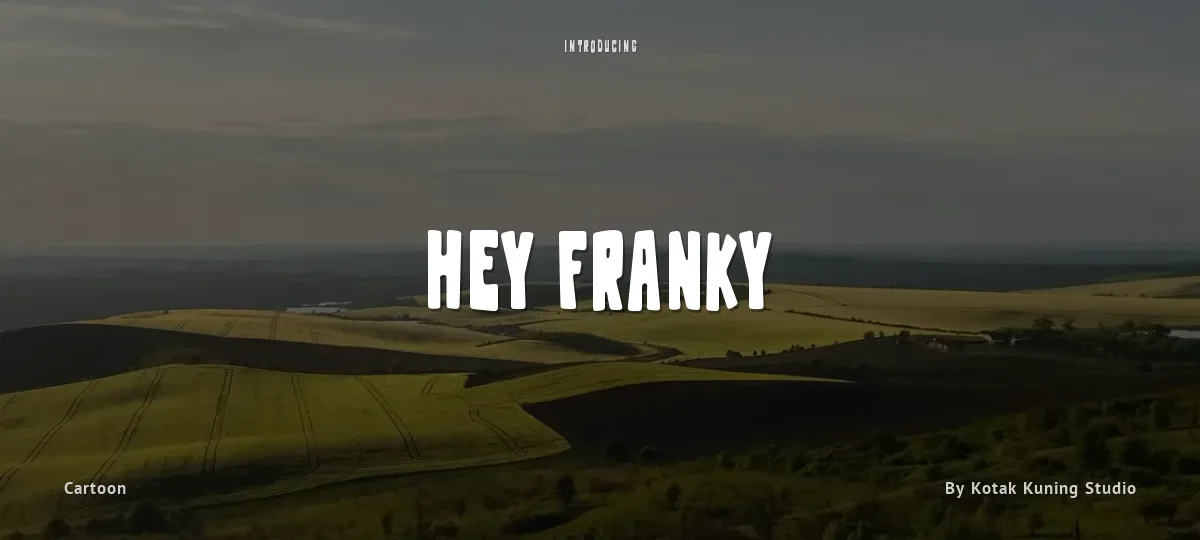 Hey Franky font preview