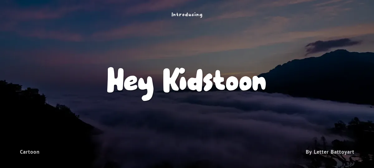 Hey Kidstoon font preview