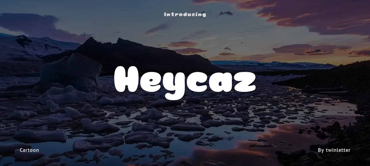 Heycaz font preview