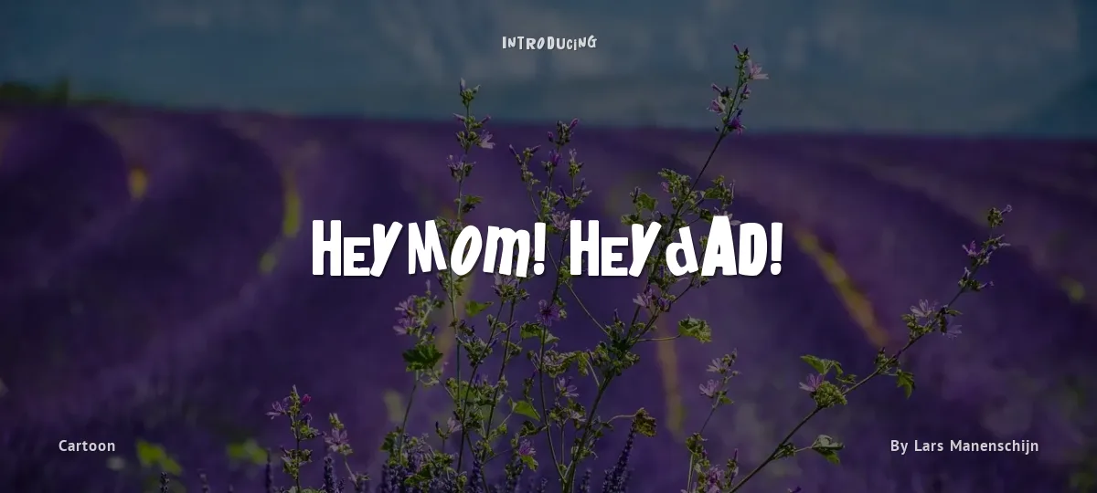 HeyMom! HeyDad! font preview