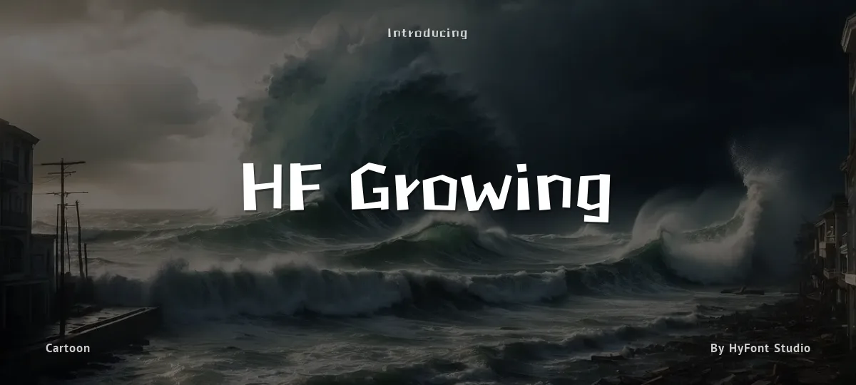 HF Growing font preview