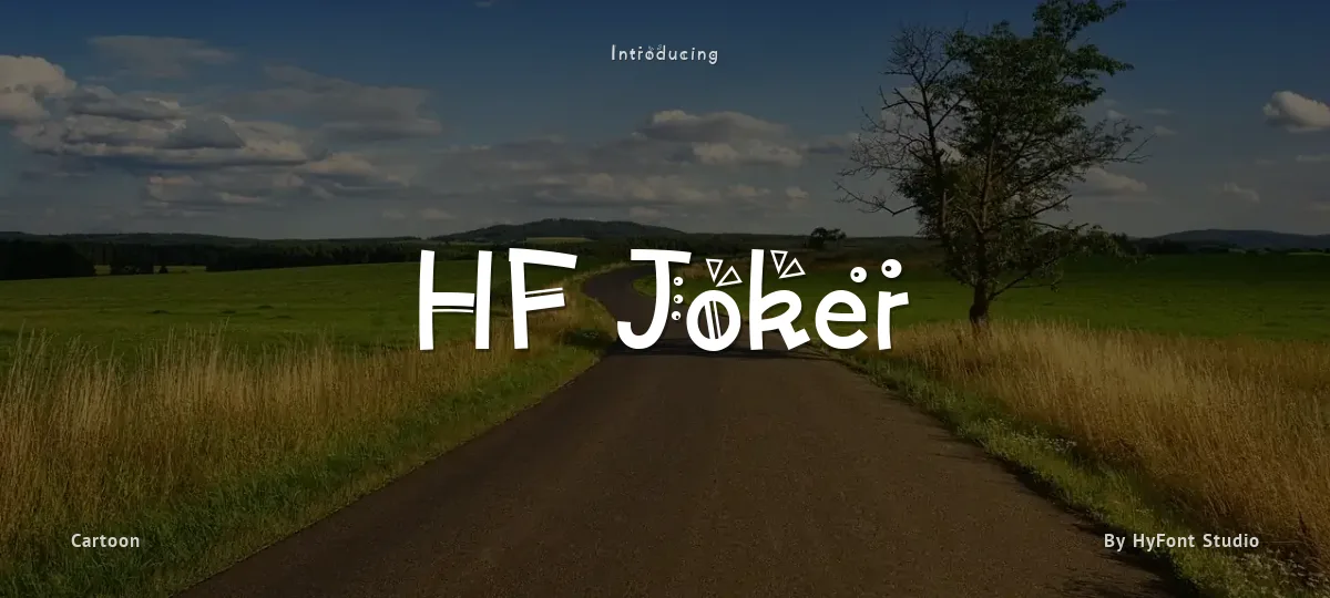 HF Joker font preview