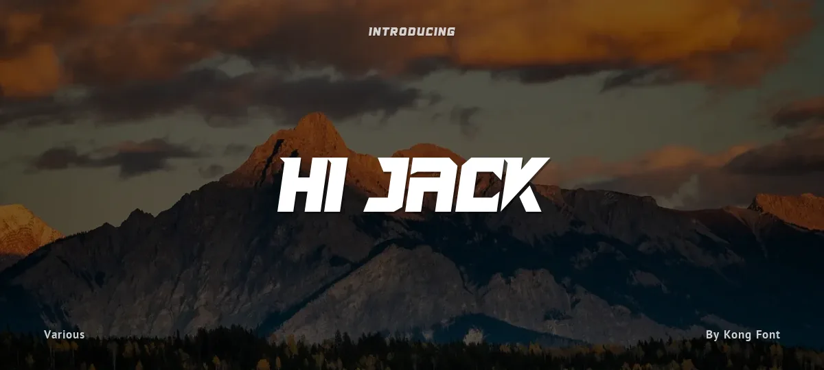 Hi Jack font preview