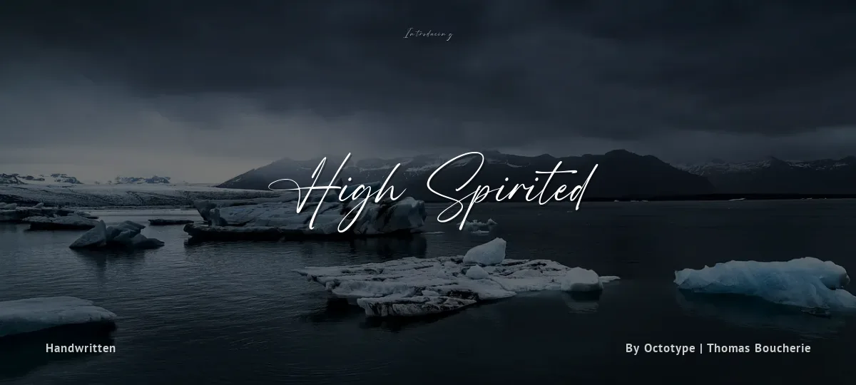 High Spirited font preview