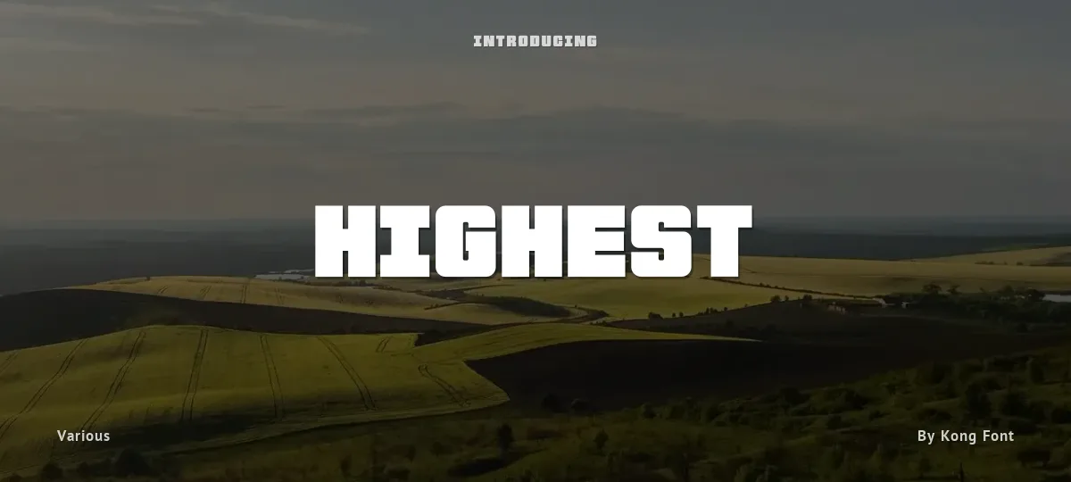 Highest font preview