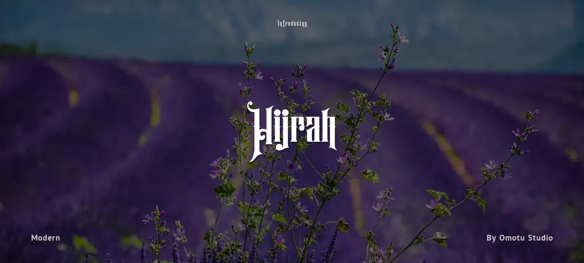 Hijrah font preview