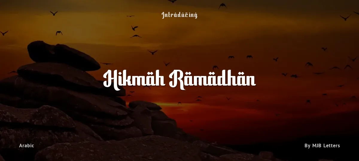 Hikmah Ramadhan font preview