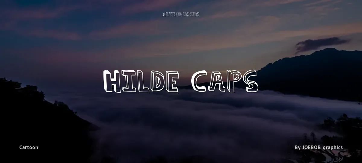 Hilde Caps font preview