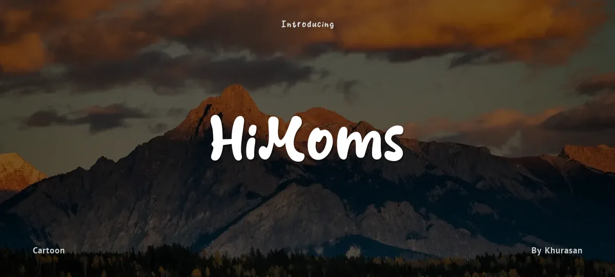 HiMoms font preview