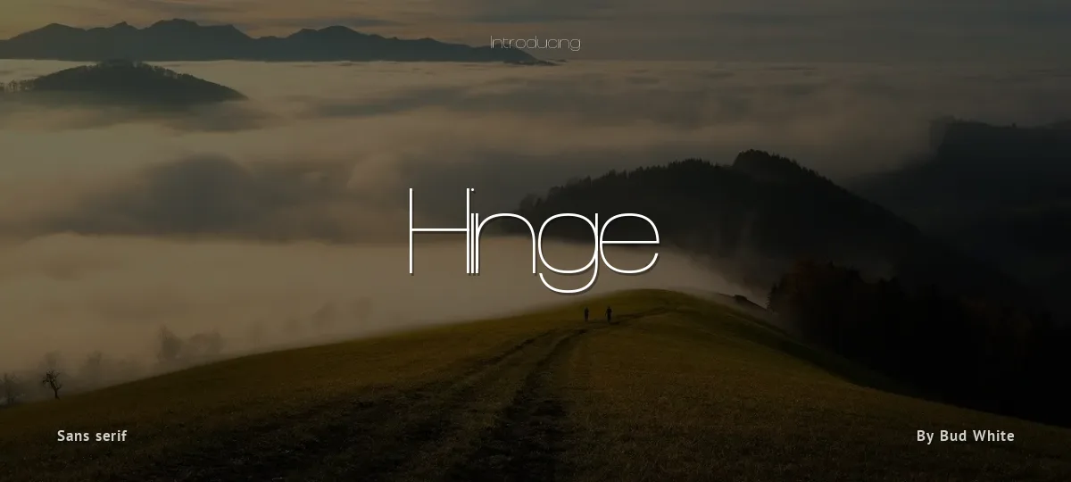 Hinge font preview