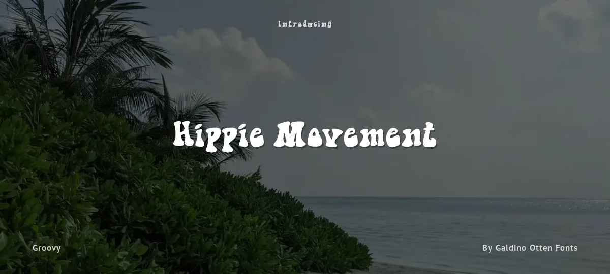 Hippie Movement font preview