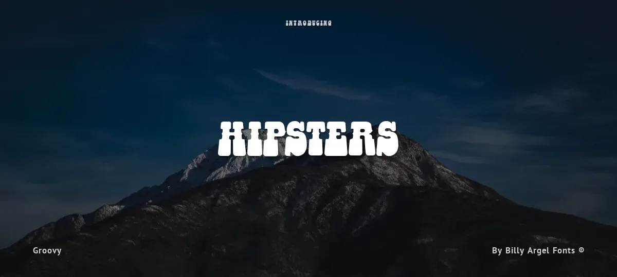 Hipsters font preview