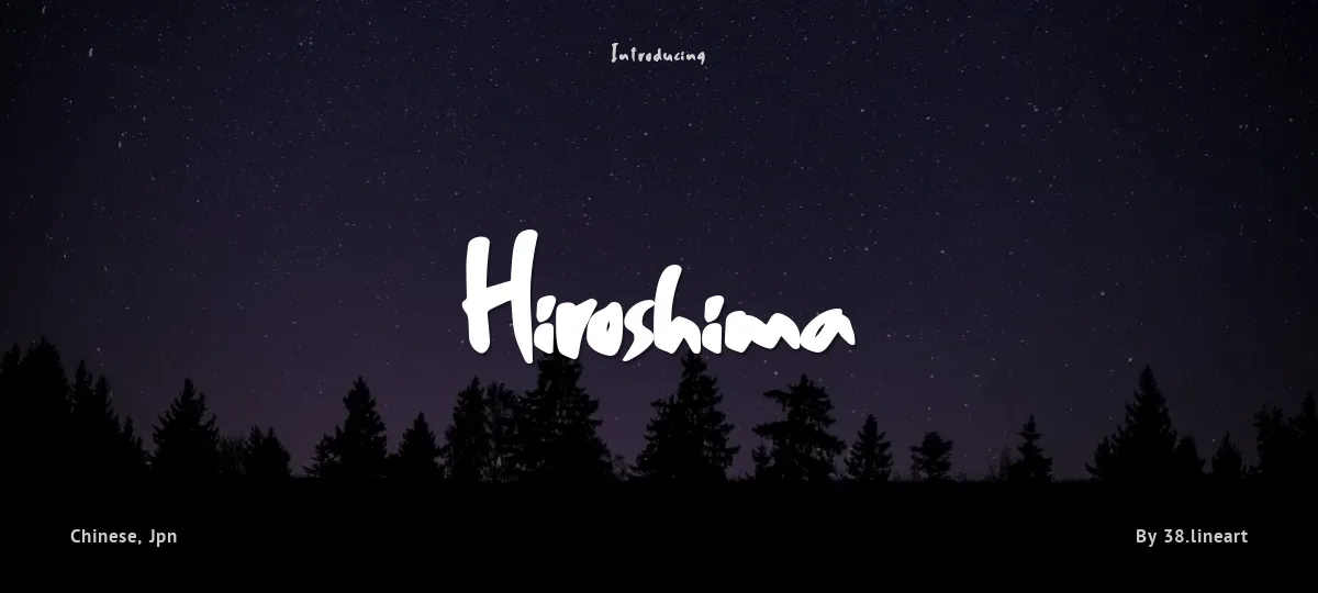 Hiroshima font preview