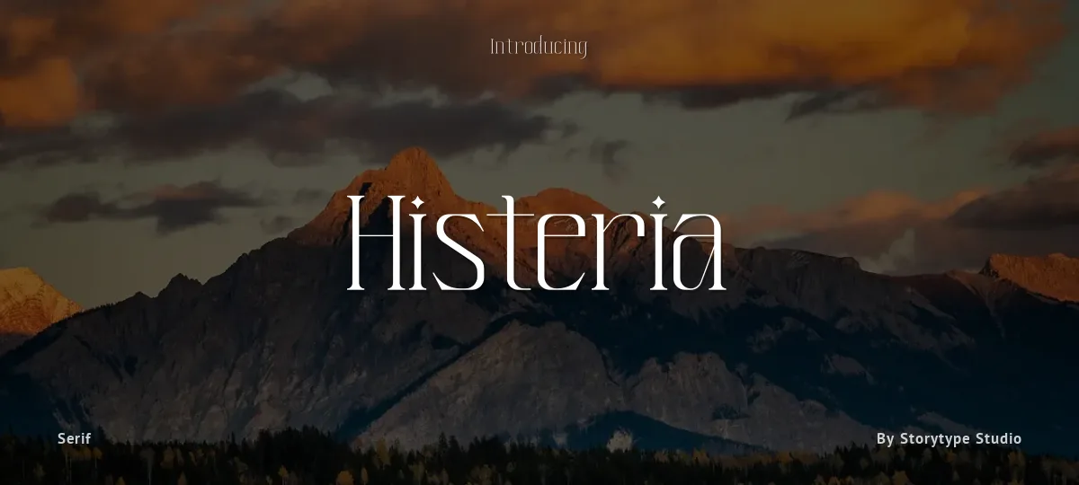 Histeria font preview