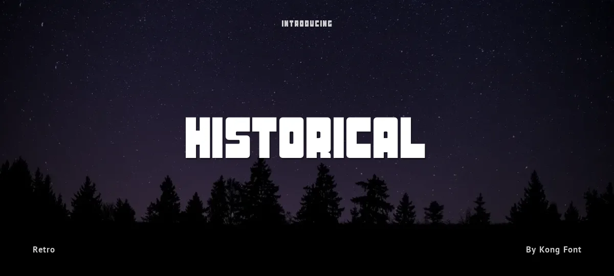 Historical font preview