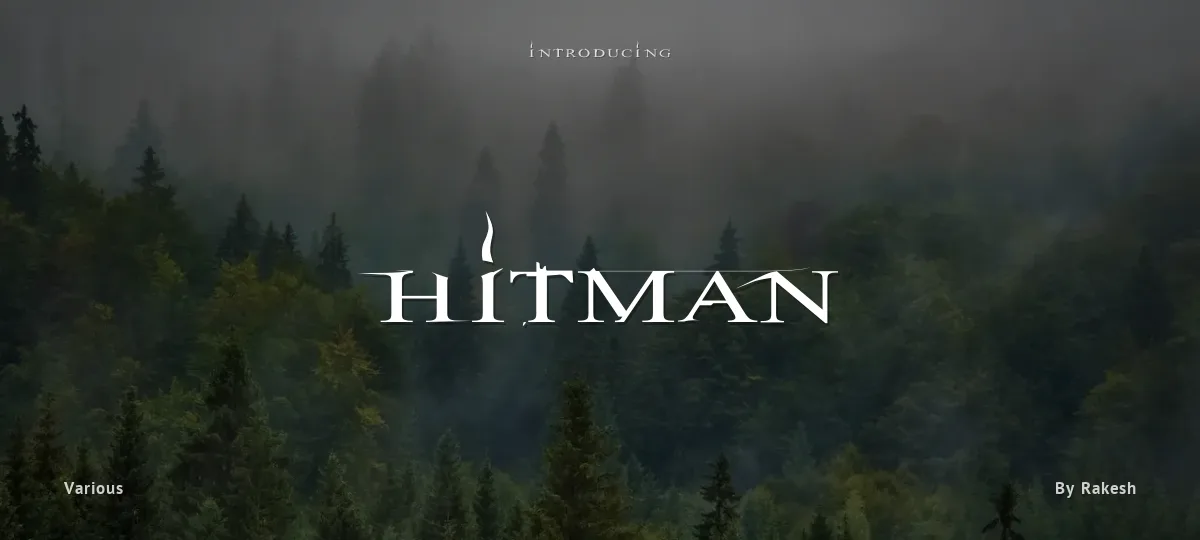 Hitman font preview