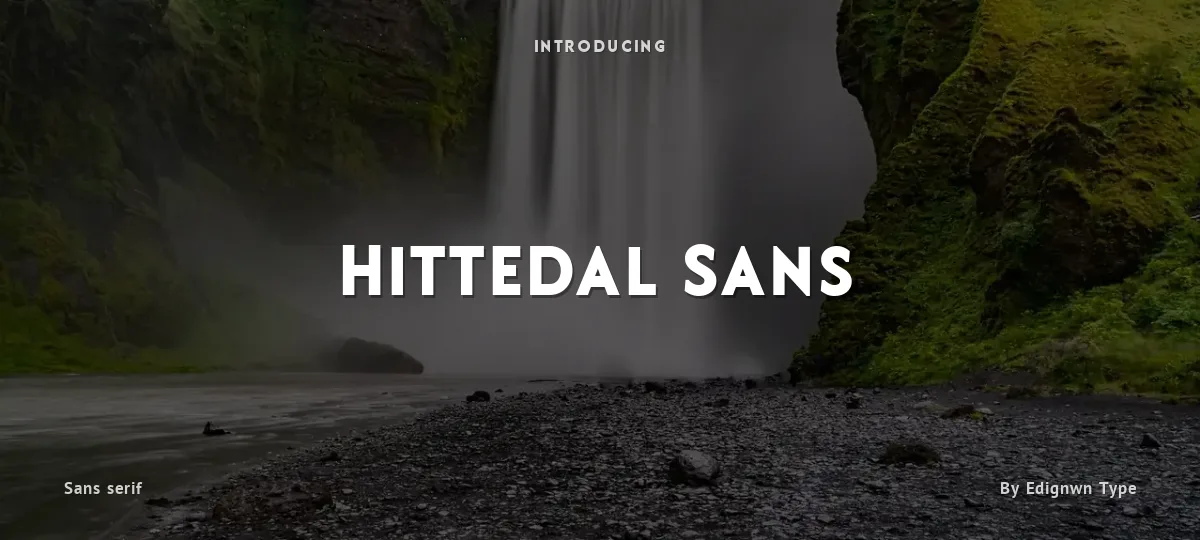 Hittedal Sans font preview