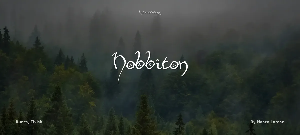 Hobbiton font preview
