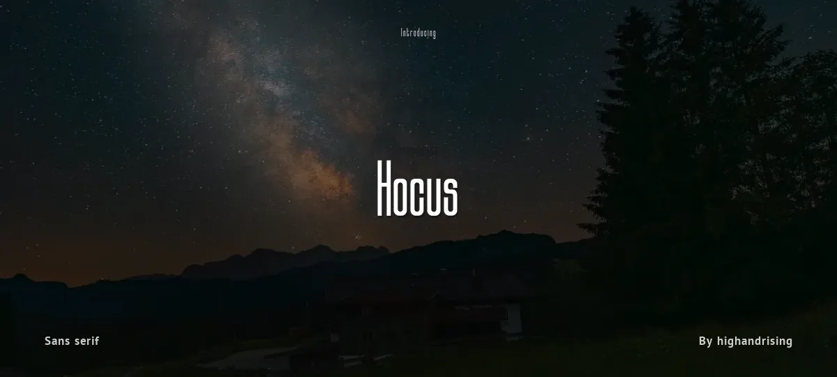 Hocus font preview