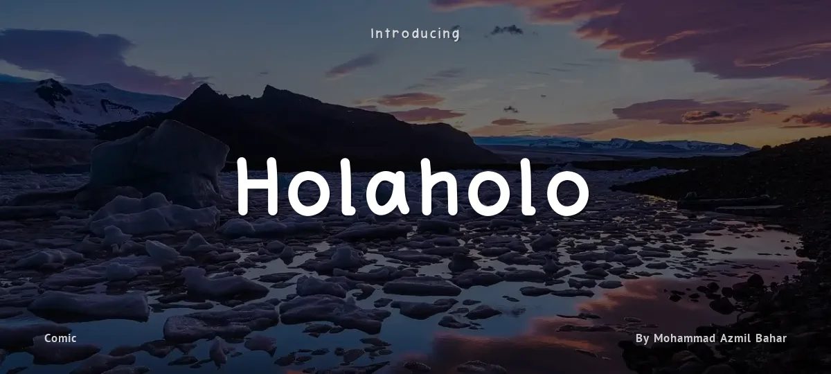 Holaholo font preview