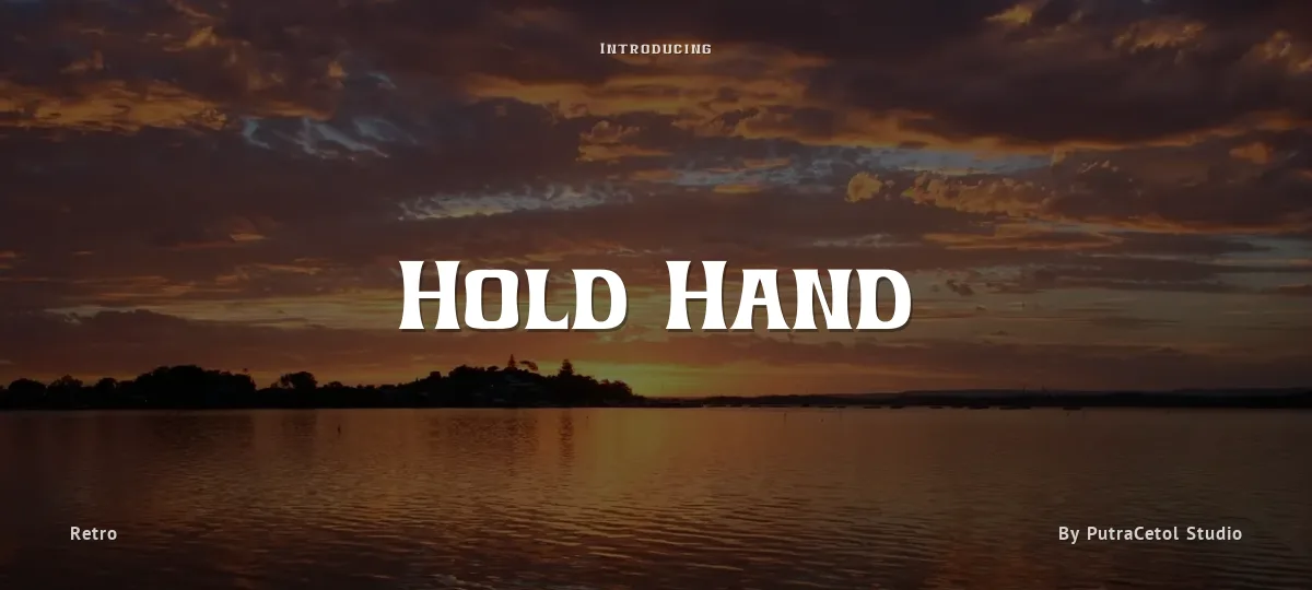 Hold Hand font preview