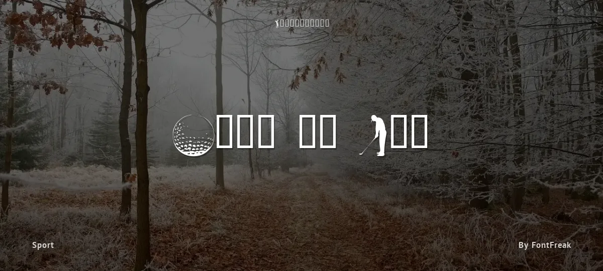 Hole in One font preview
