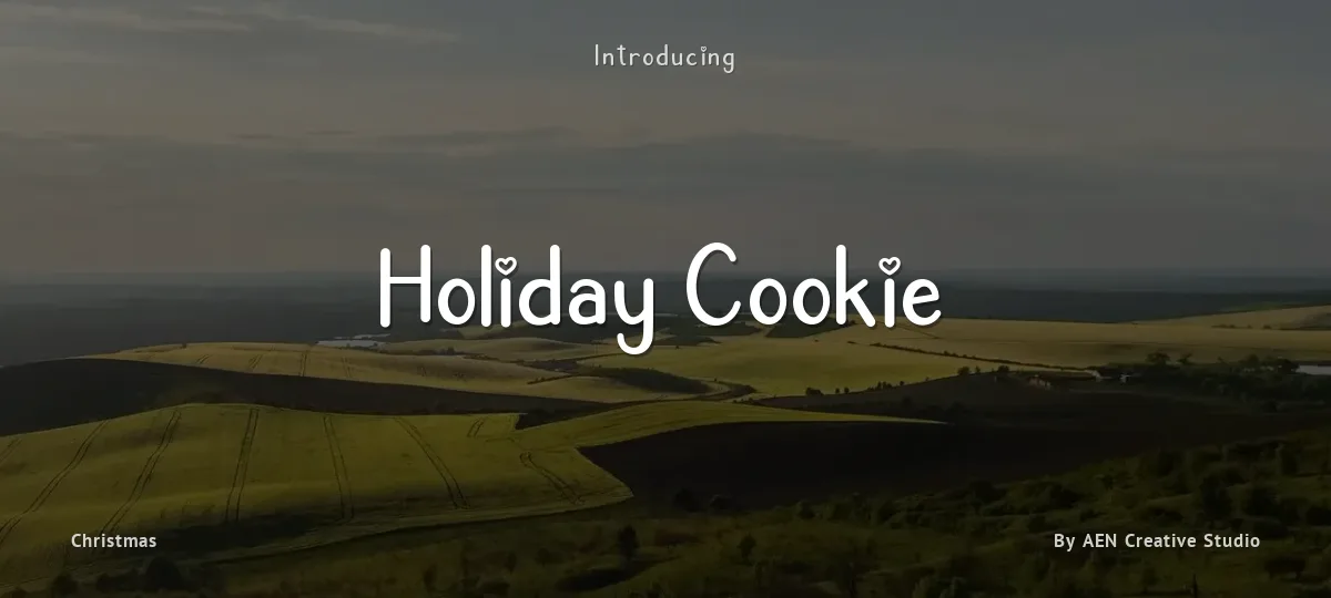 Holiday Cookie font preview