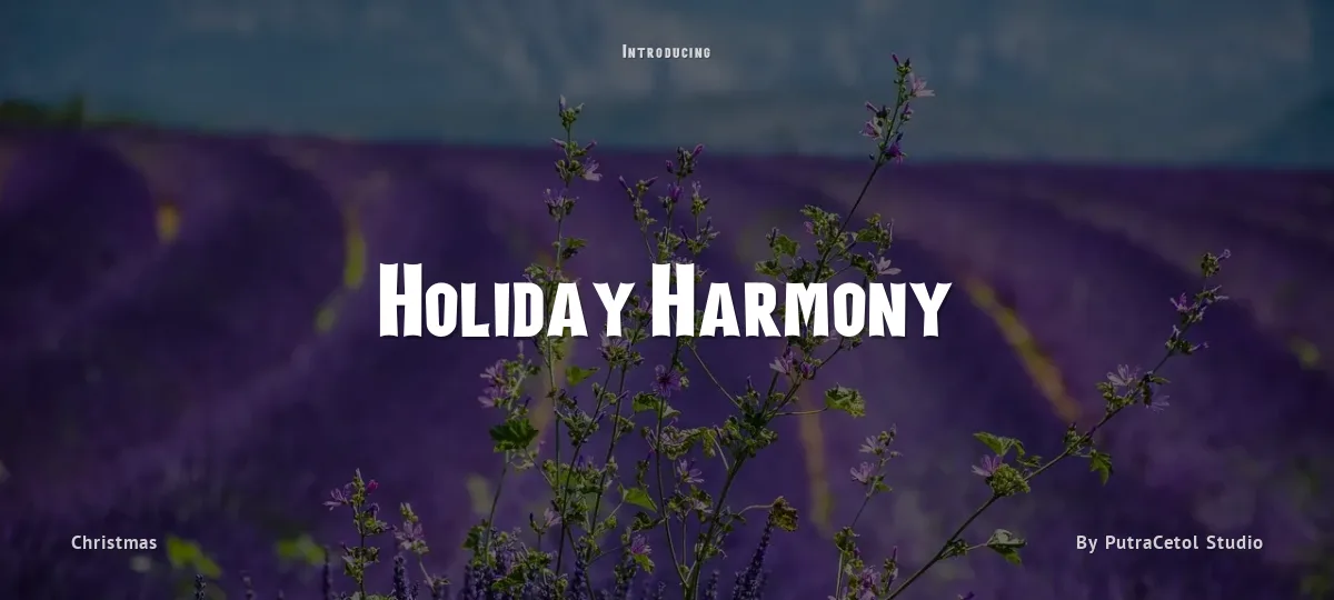 Holiday Harmony font preview