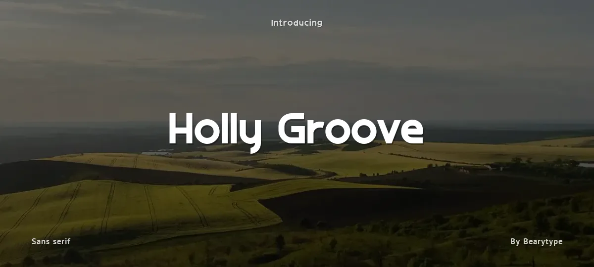 Holly Groove font preview