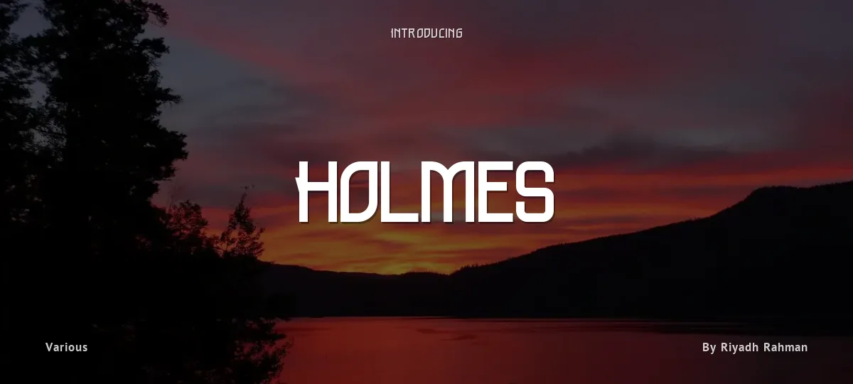 Holmes font preview