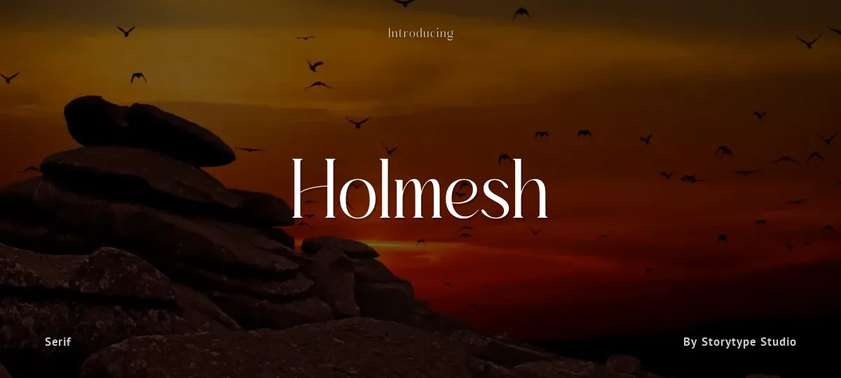 Holmesh font preview