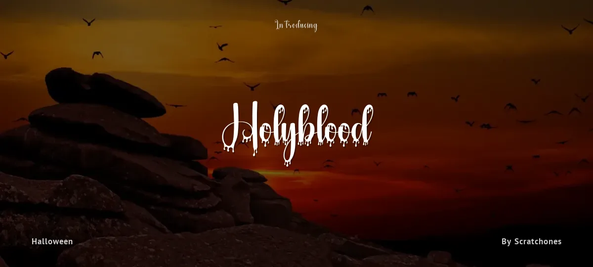Holyblood font preview