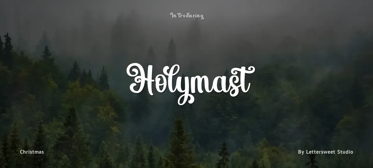 Holymast font preview