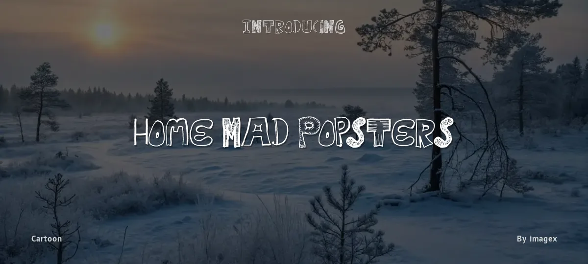 Home Mad Popsters font preview