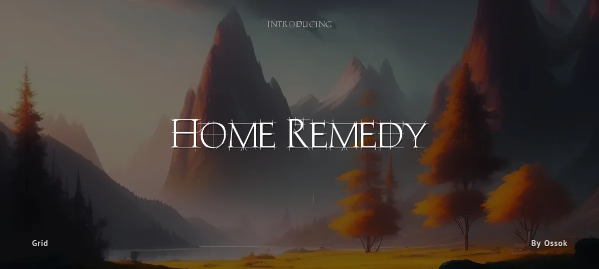 Home Remedy font preview