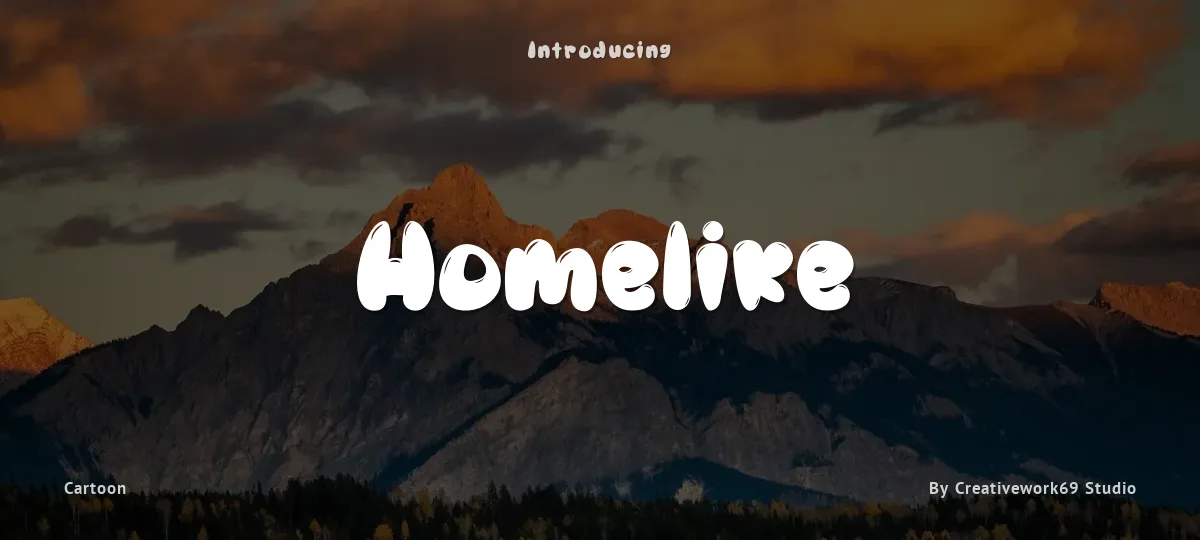 Homelike font preview
