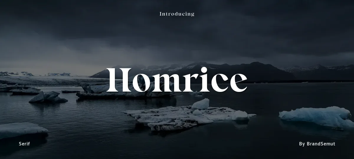 Homrice font preview