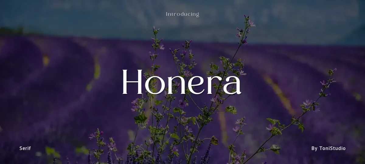 Honera font preview