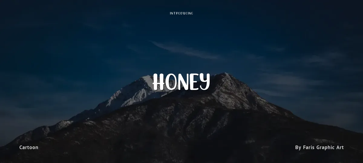Honey font preview