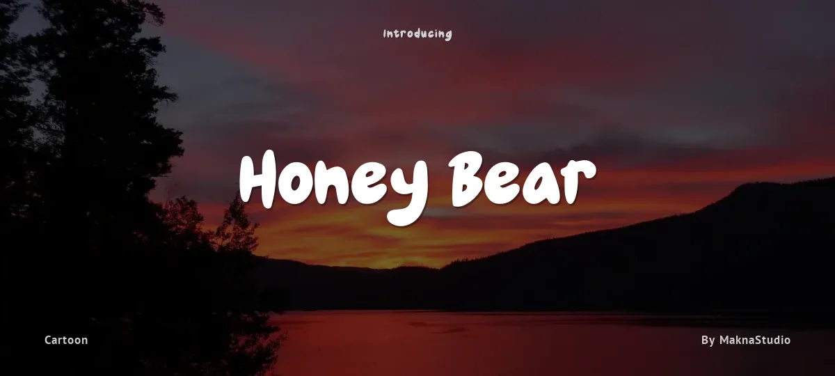 Honey Bear font preview