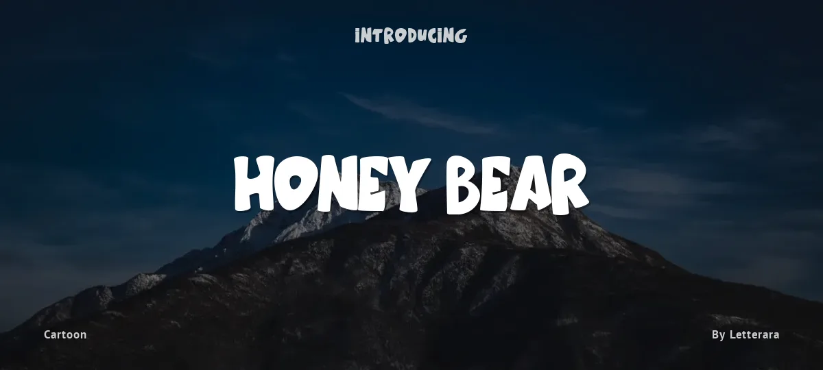 Honey Bear font preview