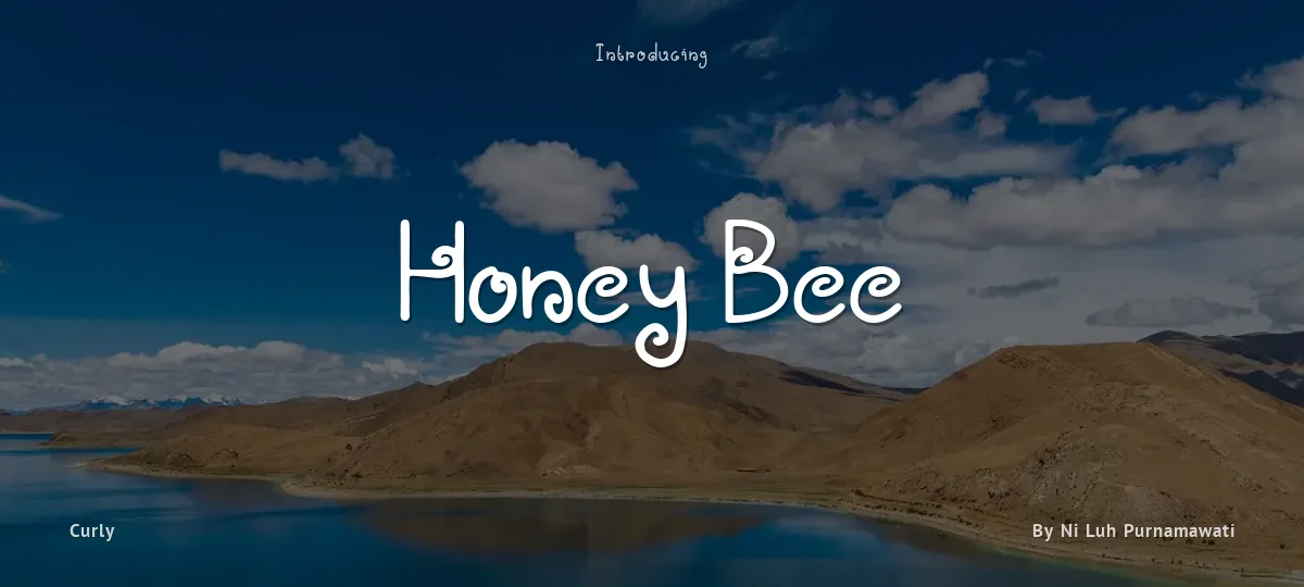Honey Bee font preview