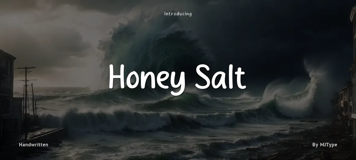 Honey Salt font preview