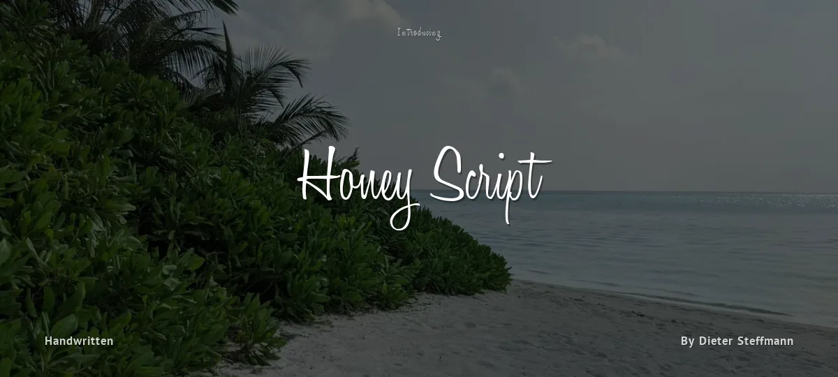 Honey Script font preview