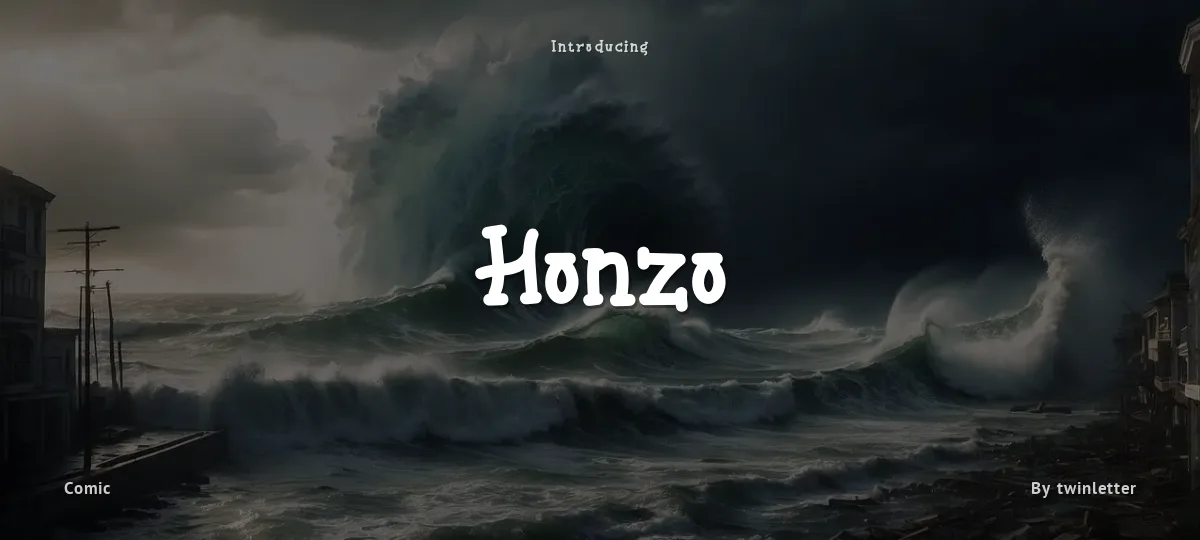 Honzo font preview