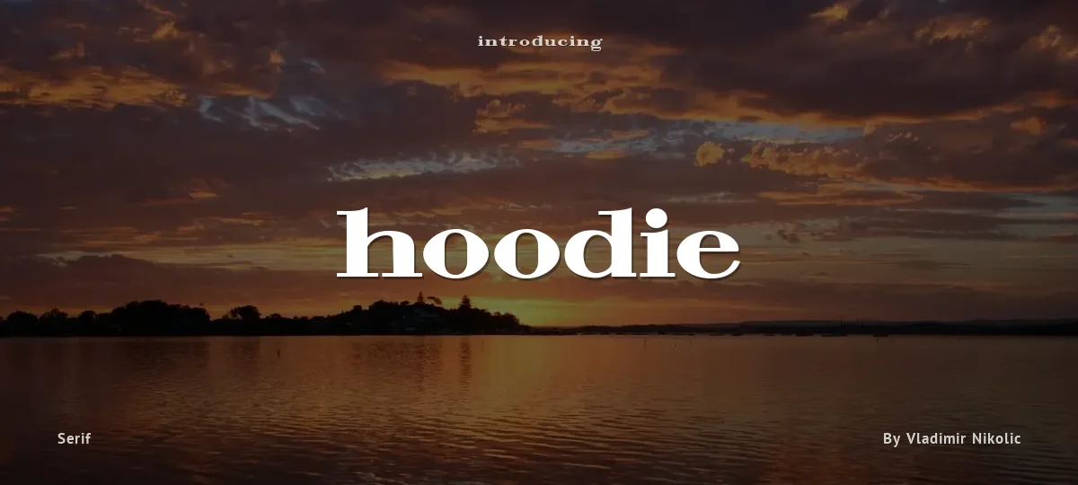 Hoodie font preview